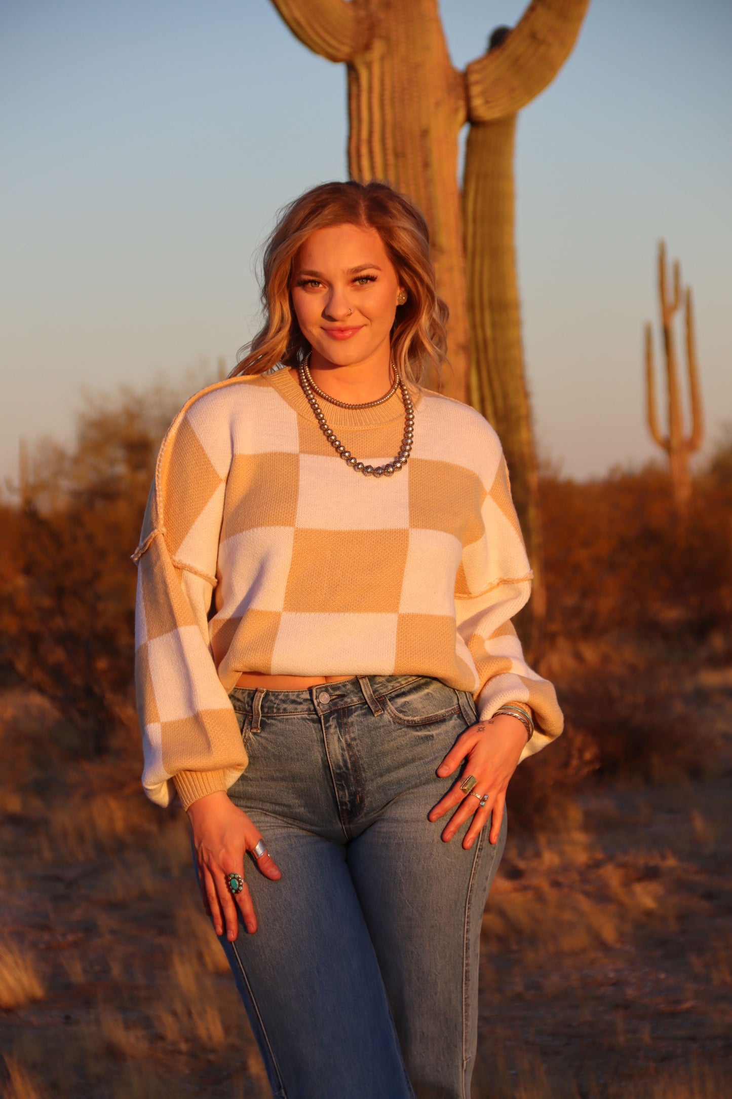 Checkered Sweater