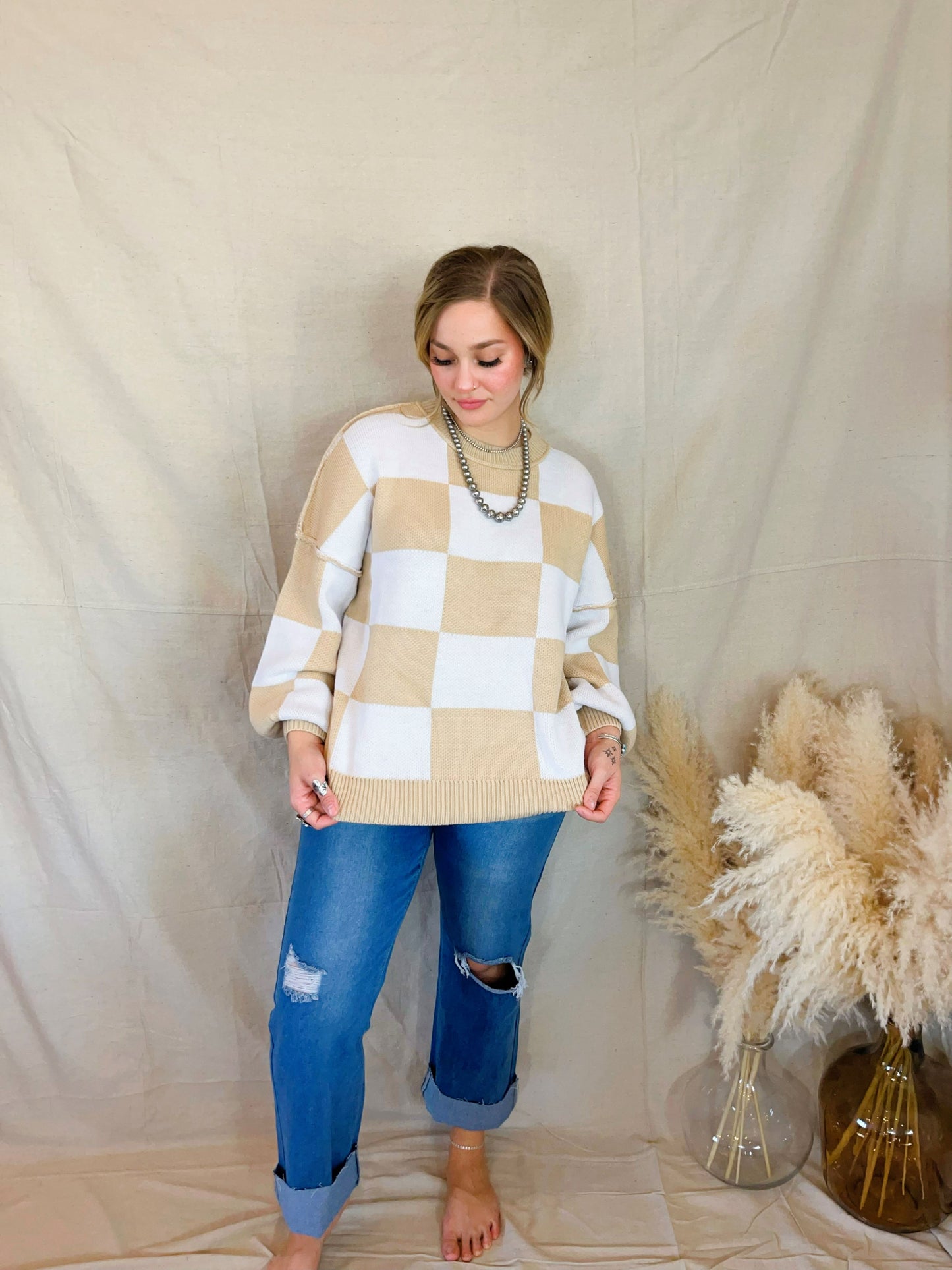 Checkered Sweater