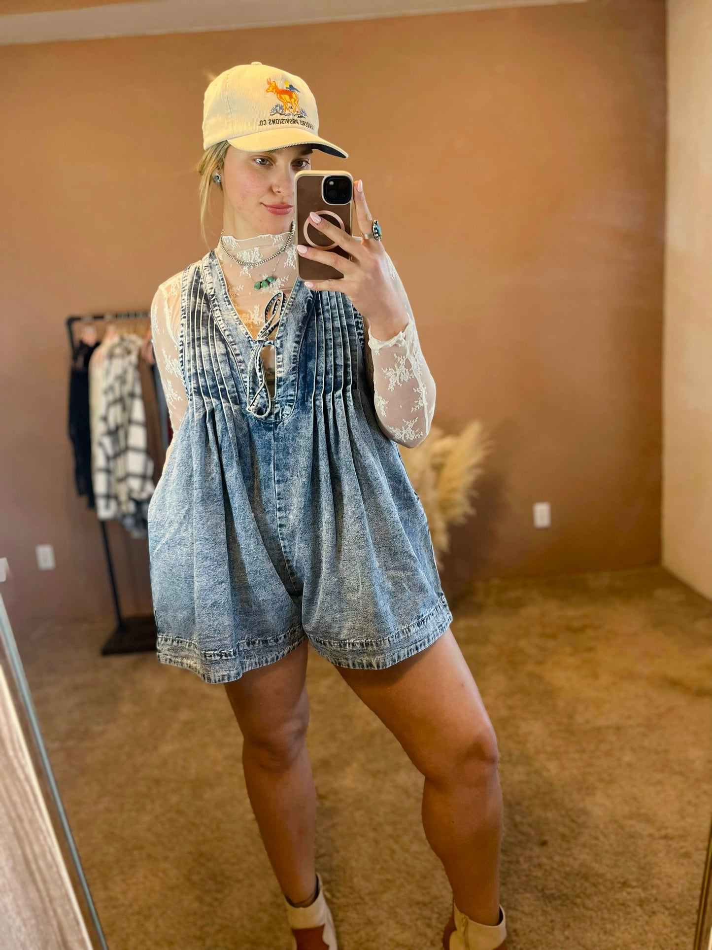 Denim Romper