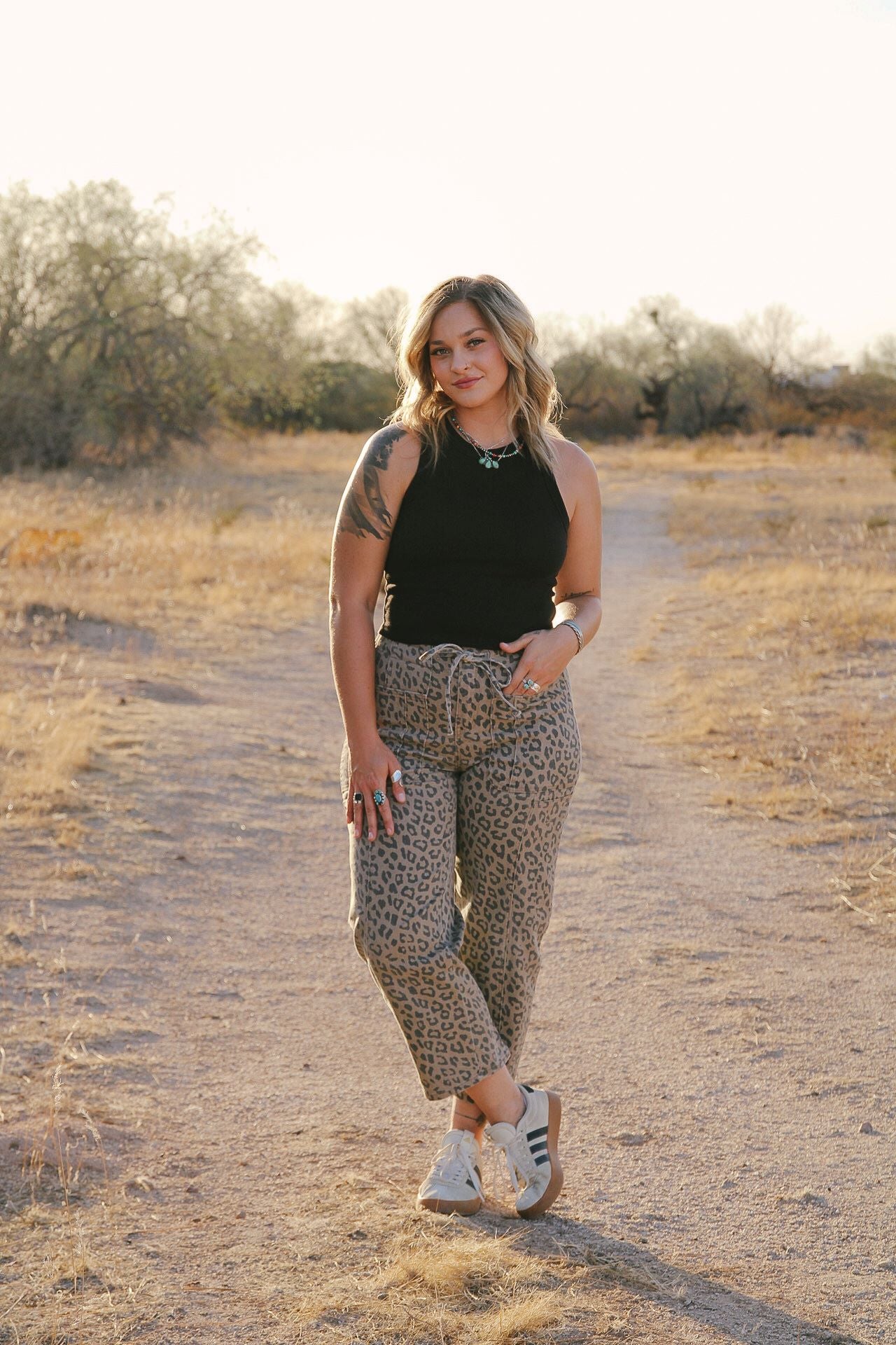 Cheetah Wide Leg Pants