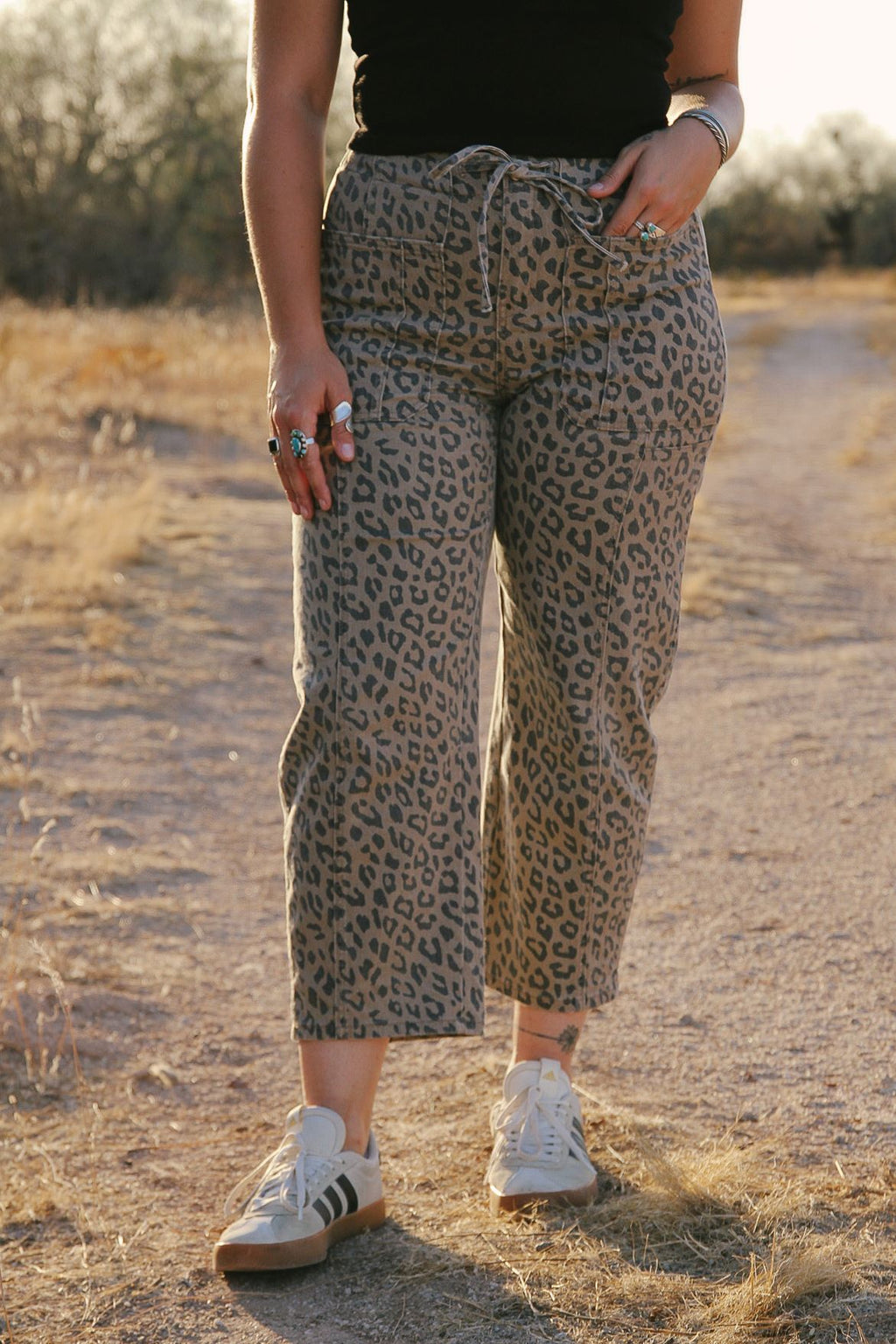 Cheetah Wide Leg Pants