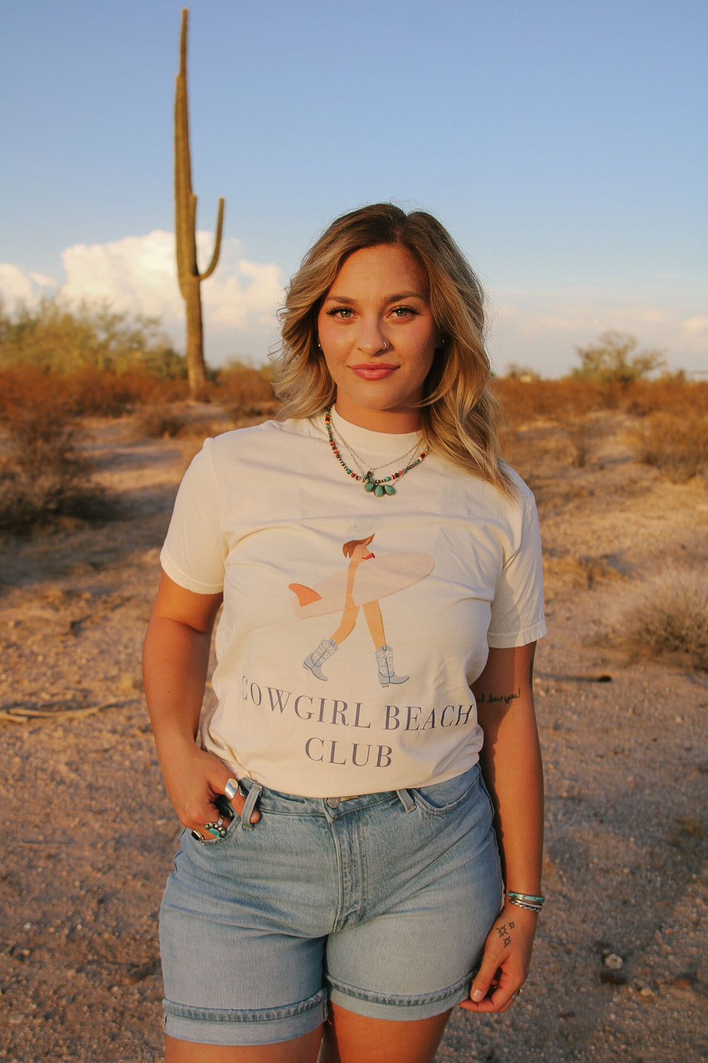 Cowgirl Beach Club Tee