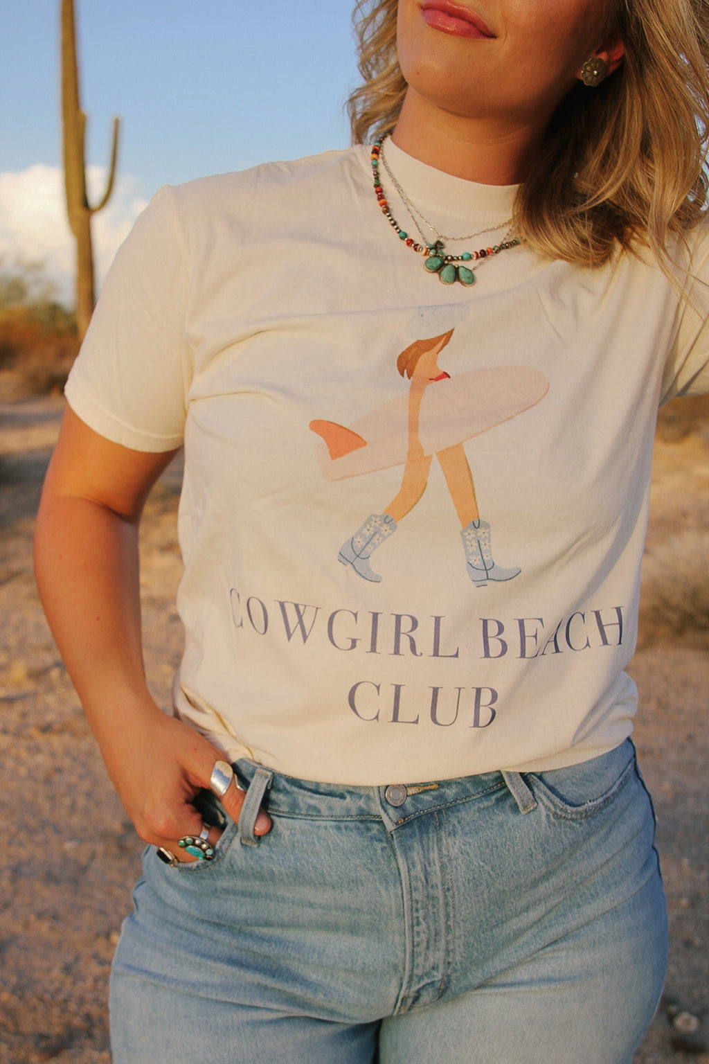 Cowgirl Beach Club Tee