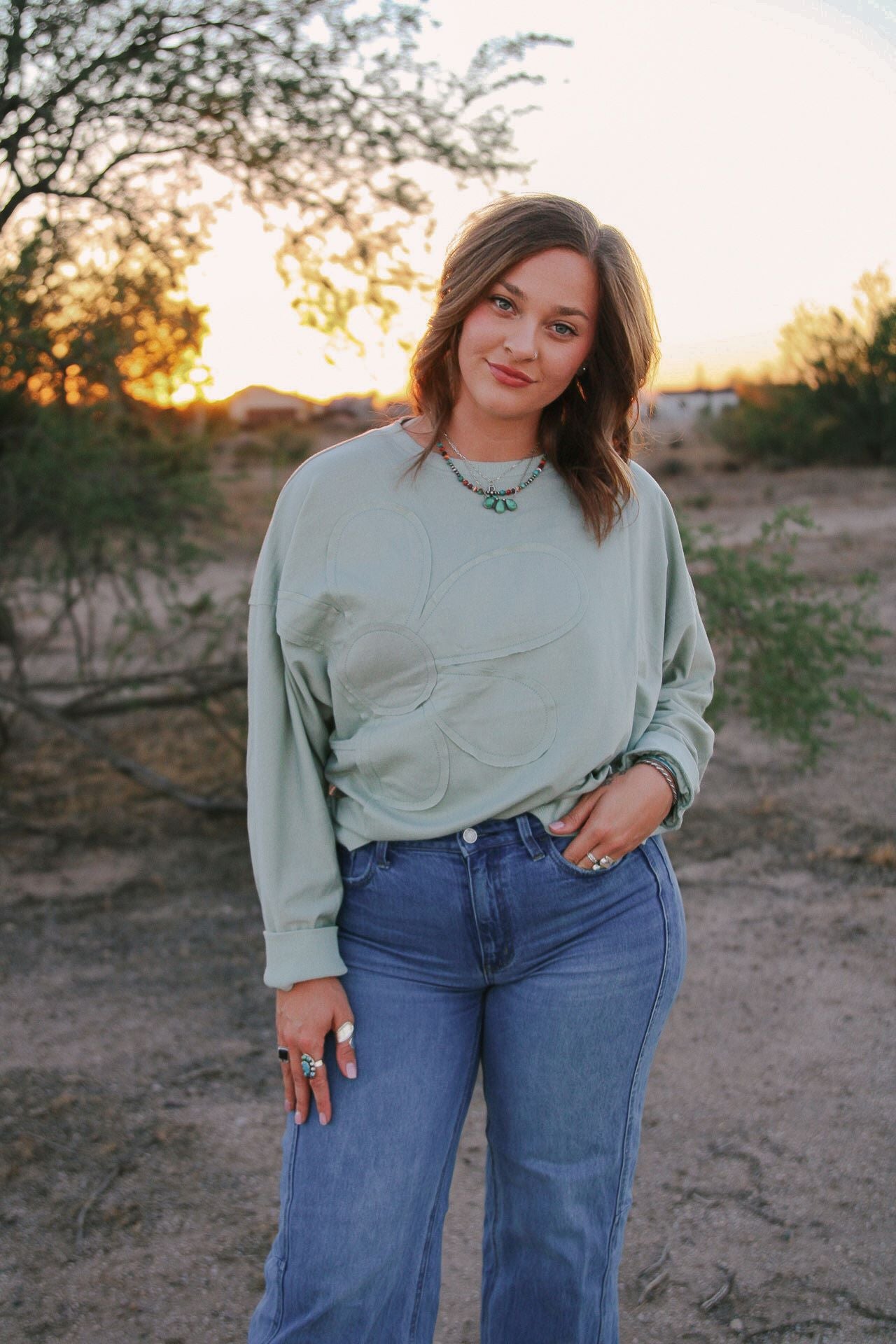 Flower Patch Sweatshirt