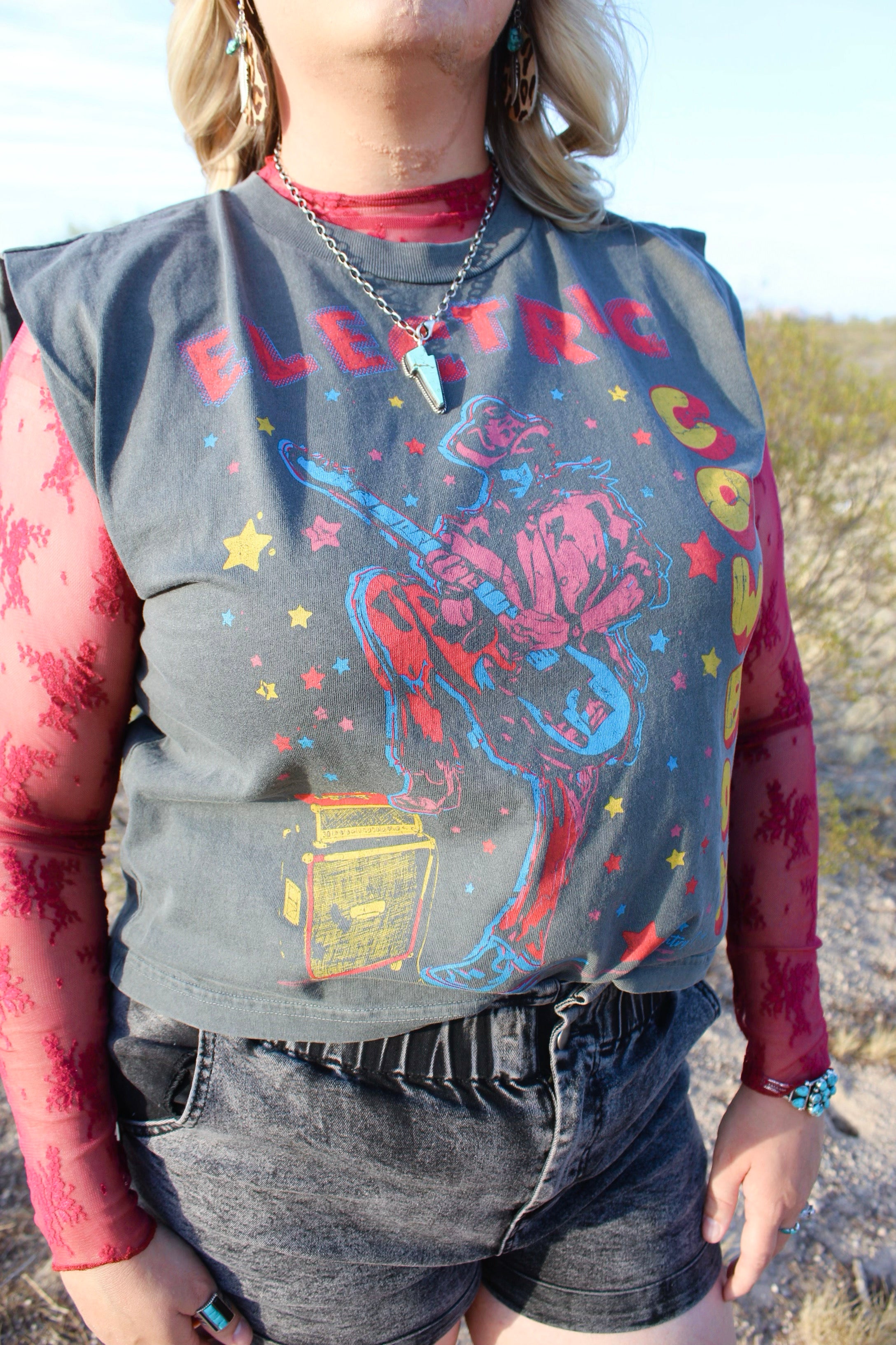 Electric Cowboy Boxy Tee